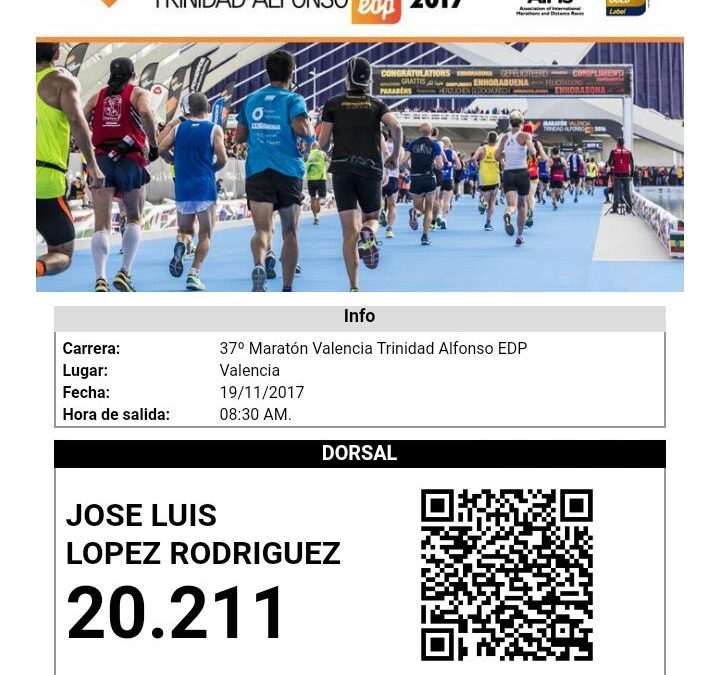 Objetivo 2h:59´59´´ (Maratón de Valencia 2017)