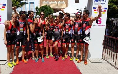 CAMPEONES DE ANDALUCÍA DE TRIATLÓN CONTRARRELOJ POR EQUIPOS 2015