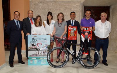 Samer Ali-Saad en la presentación de la XIX edición del Triatlón Ciudad de Sevilla