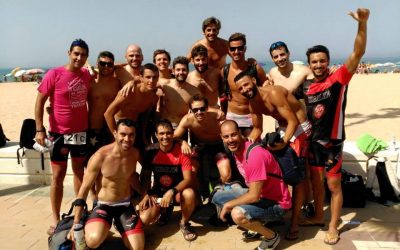 Deporte, amigos y triatlón: Acuatlón por equipos Villa de Rota